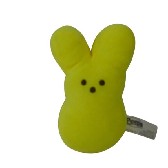 Just Born Peeps Yellow Bunny Rabbit Plush Toy Stuffed Animal 2020 5 inch Easter - Picture 1 of 5